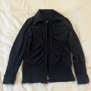 Size 4 Lululemon reversible black zip up jacket